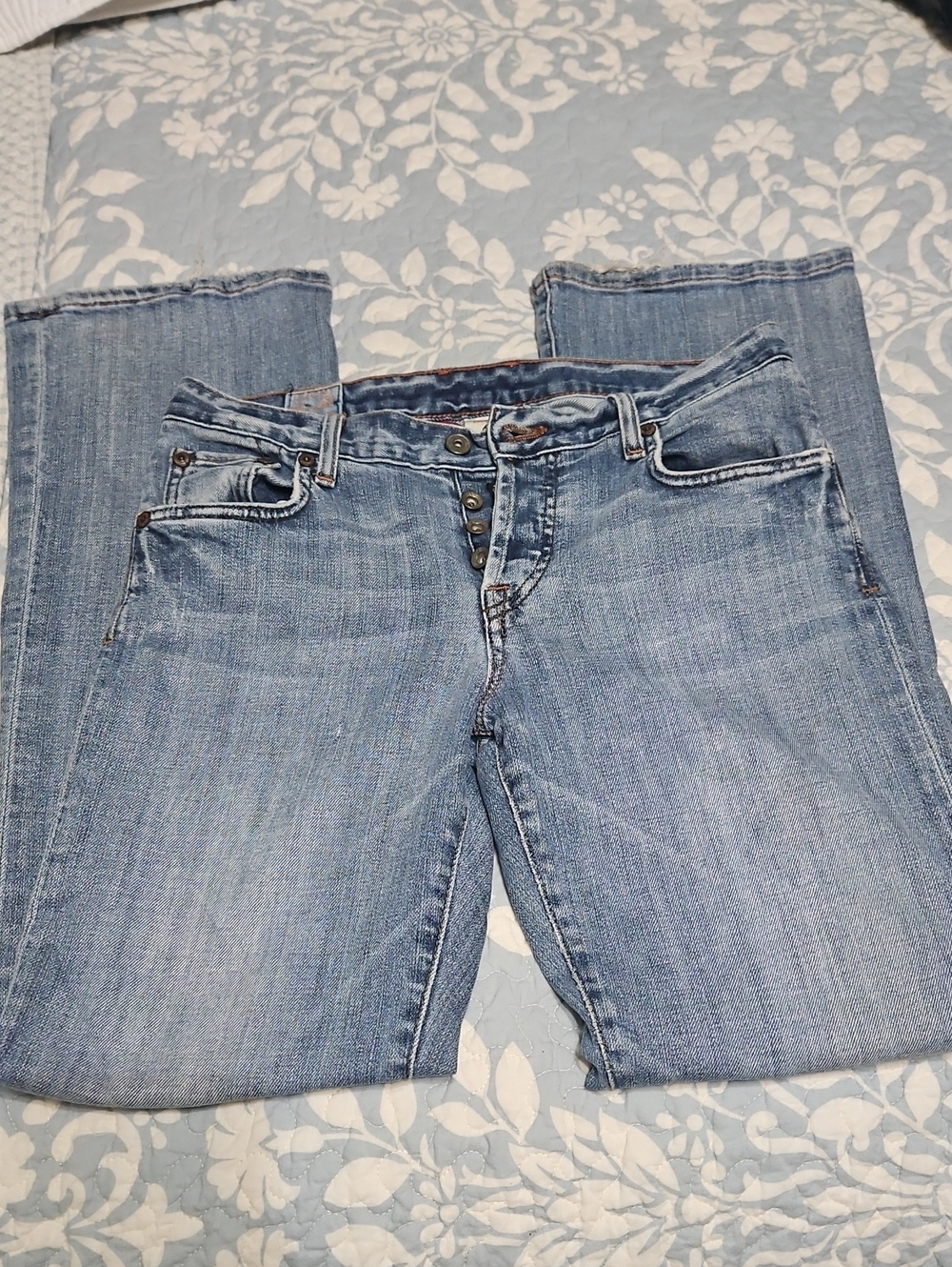 Lucky Brand Women's Light Blue Easy Rider Straight Leg Jeans 6/28